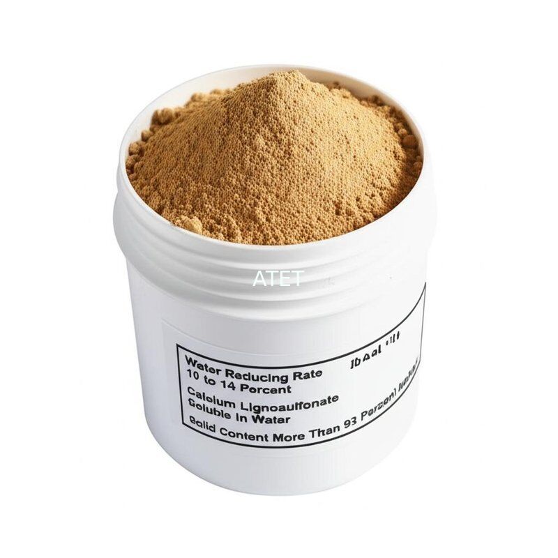 Water Reducing Rate 10 to 14 Percent Calcium Lignosulfonate Soluble In Water Solid Content More Than 93 Percent Ideal Additive